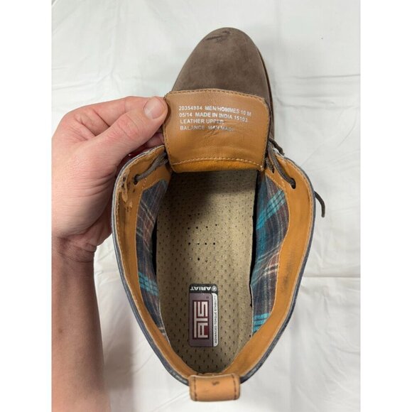 CLARKS Men's FULHAM HI BROWN NUBUCK LEATHER Chukka BOOTS SIZE10 - Picture 5 of 13